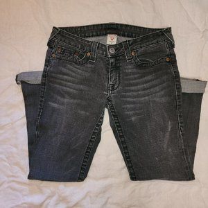 True Religion Stevie Slim Black Needle